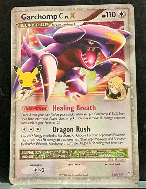 garchomp c lv x 25th anniversary
